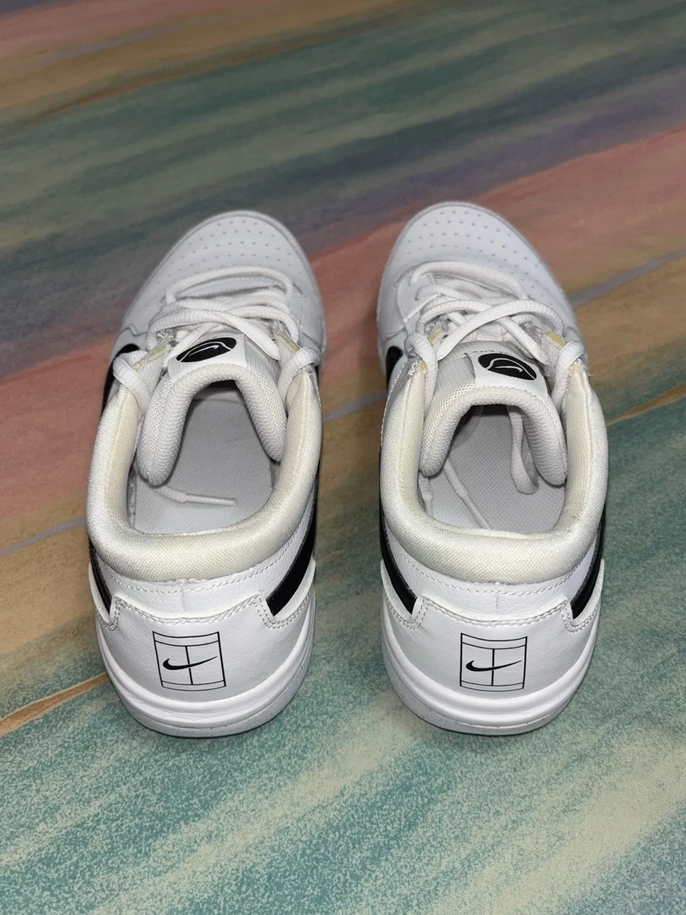 Nike Court Air Zoom Lite 3 DV3258-101 Tennis Shoes Men's White Leather mens 9.5